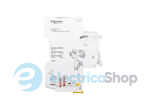 Блок AFDD с дополнительным блоком УЗО, Acti9 VigiARC iC40, 2P, 40 A, 30 мА, тип A-SI SE Acti9 A9TYB4640