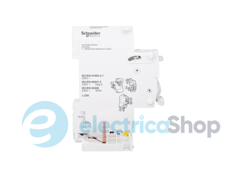 Блок AFDD с дополнительным блоком УЗО, Acti9 VigiARC iC60, 2P, 25 A, 30 мА, тип A-SI SE Acti9 A9TYB4225