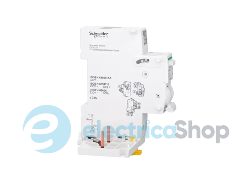 Блок AFDD с дополнительным блоком УЗО, Acti9 VigiARC iC60, 2P, 25 A, 30 мА, тип A-SI SE Acti9 A9TYB4225