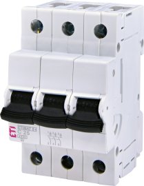 Автоматический выключатель 3p, C, 20A, (4,5 kA) ETIMAT S4 ETI 1910331