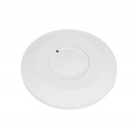 Датчик руху НВЧ мікрохвильовий  F&F DRM-08, 360° 180-253V/10А IP20, накладний, білий