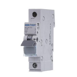 Автоматический выключатель 1-п, 10A, C, 6kA, Hager MCN110