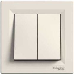 Переключатель 2-кл. Asfora Schneider Electric EPH0600123 крем