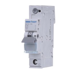 Автоматический выключатель QC 1-п, 10А, C, 6kA, Hager MCS110