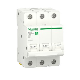 Автоматический выключатель 3P, 25 A, C, 6kA Schneider Electric , Resi9