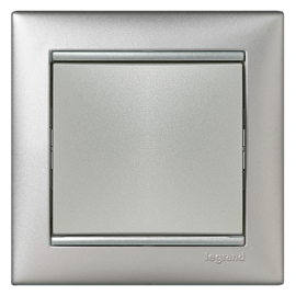 Выключатель 1-клавишный Legrand Valena 770101, цвет алюминий