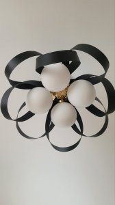 Фото Люстра Zuma Line NELA FLAT 65 1139 Black Gold 133867-025791