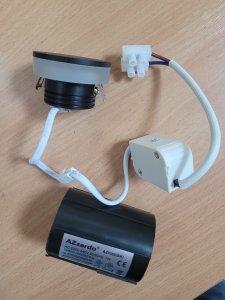 Фото Точковий настінний світильник AZzardo TAZ AZ3369 black LED Фото Точковий настінний світильник AZzardo TAZ AZ3369 black LED